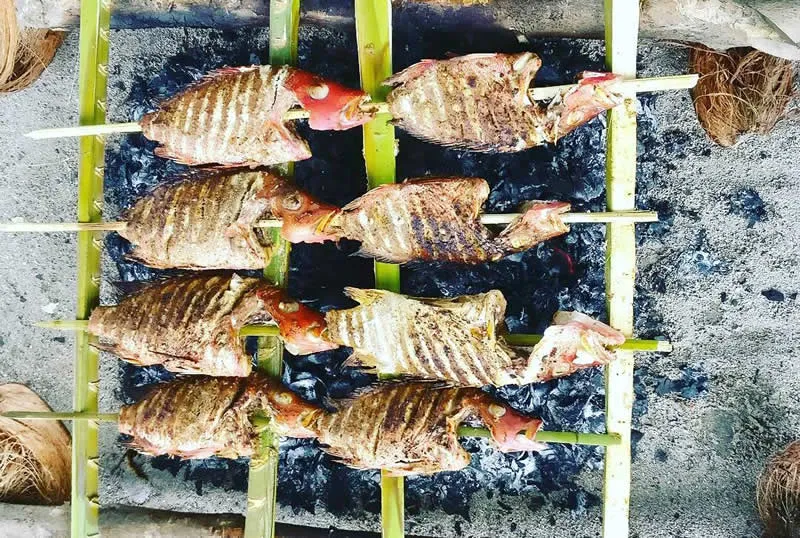 Whole Grilled Reef Fish